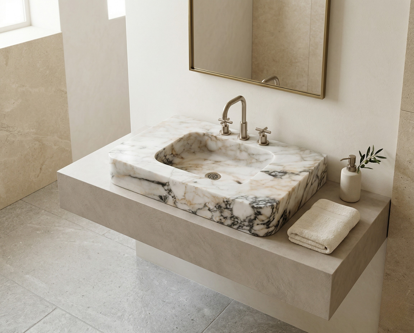 Calacatta Marble Sink