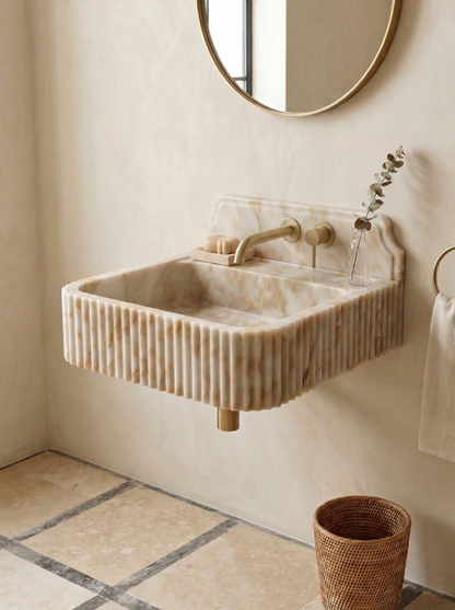 Calacatta Sugar Marble Sink