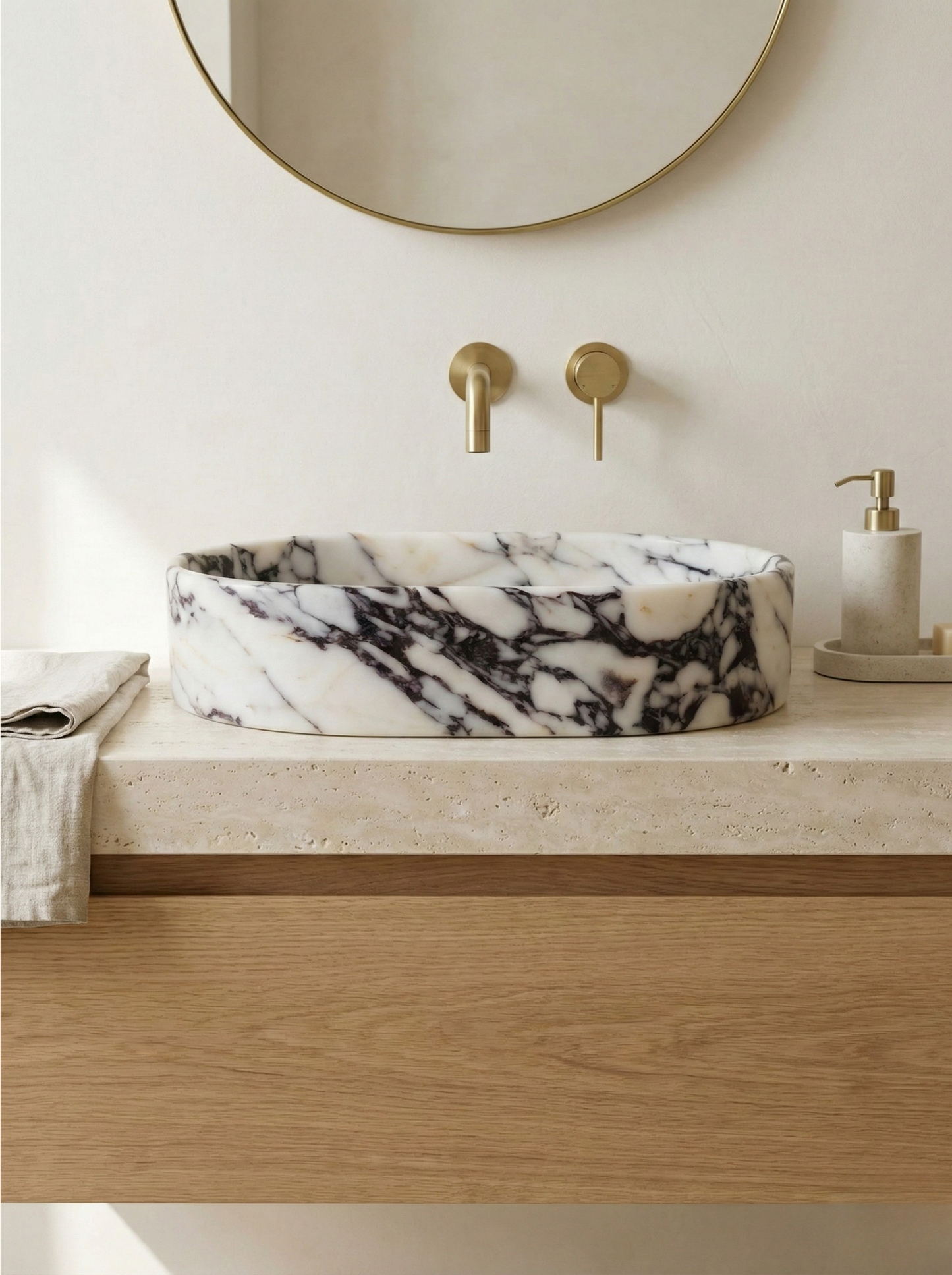 Calacatta Viola Marble Sink