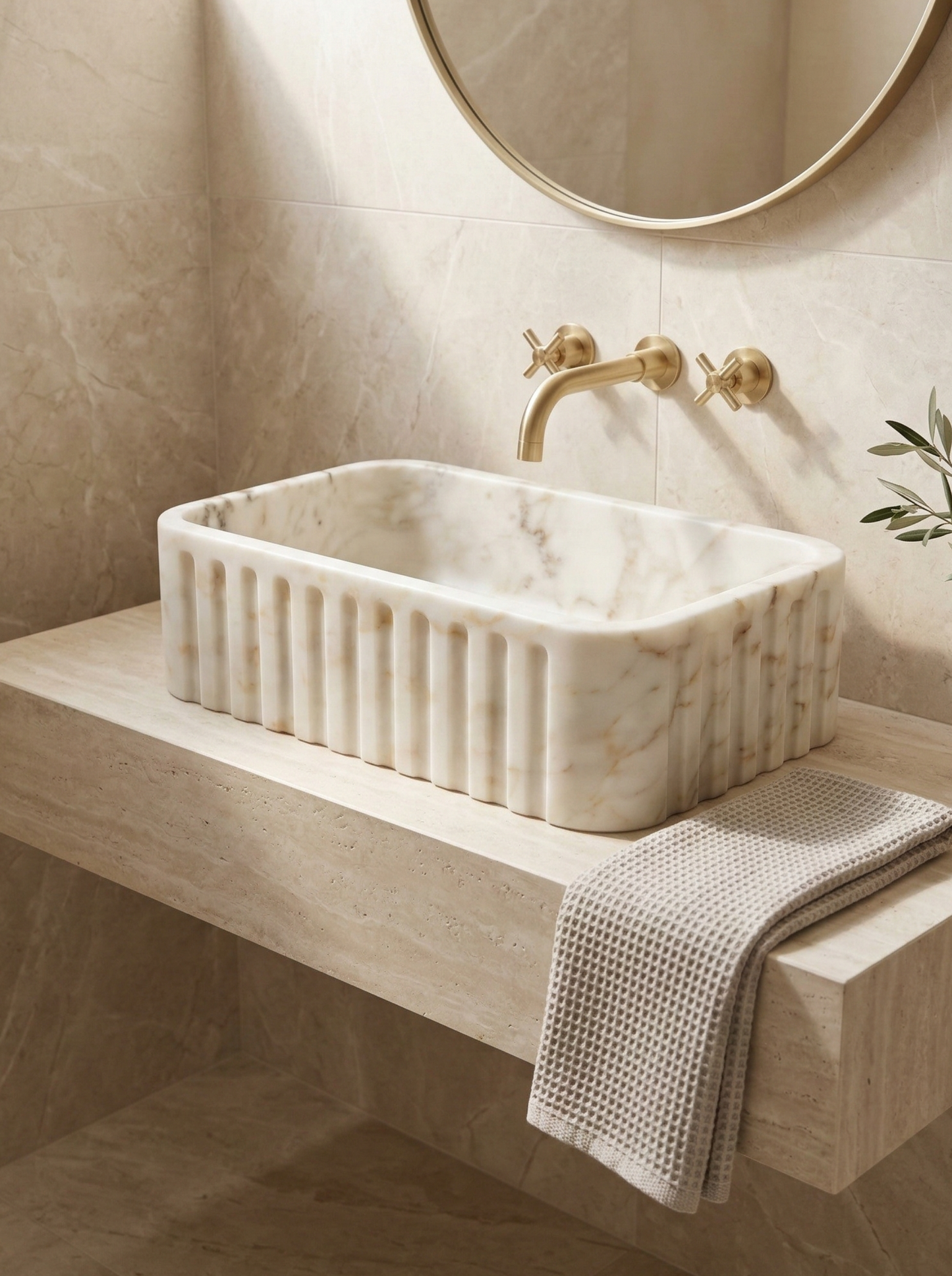 Calacatta Gold Marble Sink