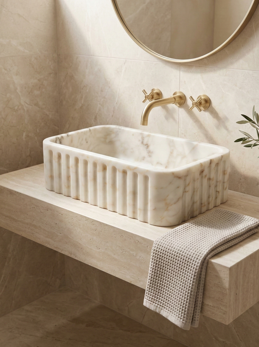 Calacatta Gold Marble Sink