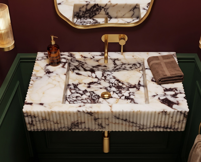 Calacatta Viola Marble Sink