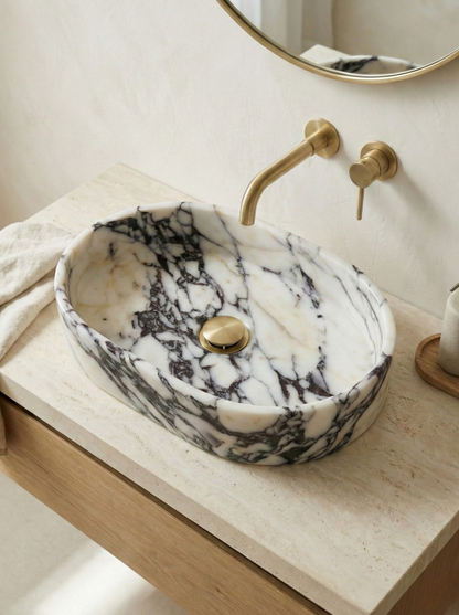 Calacatta Viola Marble Sink