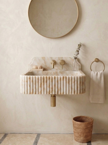 Calacatta Sugar Marble Sink