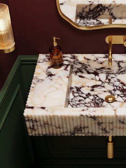 Calacatta Viola Marble Sink