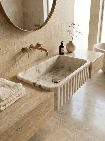 Calacatta Gold Marble Sink