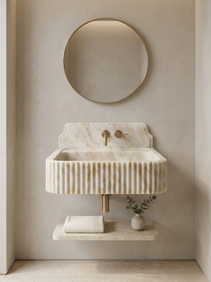 Calacatta Sugar Marble Sink