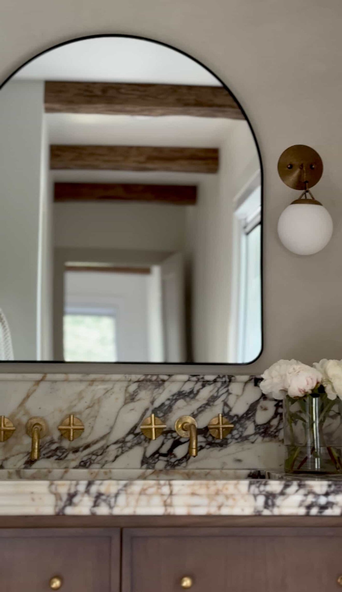 Calacatta Viola Marble Vanity Top Sink with Backsplash, Handmade Natural Stone Bathroom Sink, Custom Countertop Basin