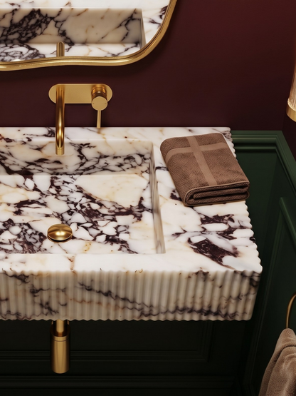 Calacatta Viola Marble Sink