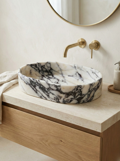 Calacatta Viola Marble Sink