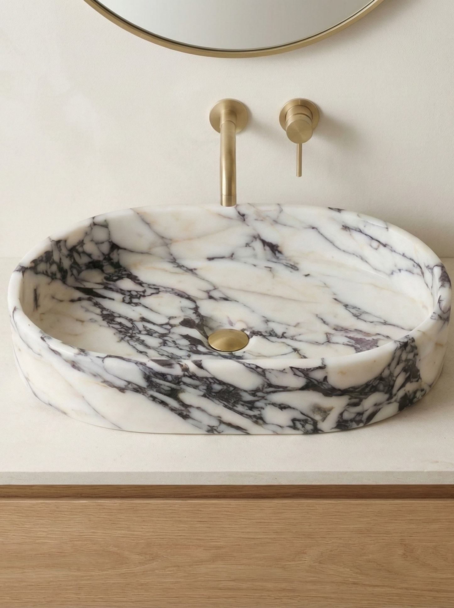 Calacatta Viola Marble Sink