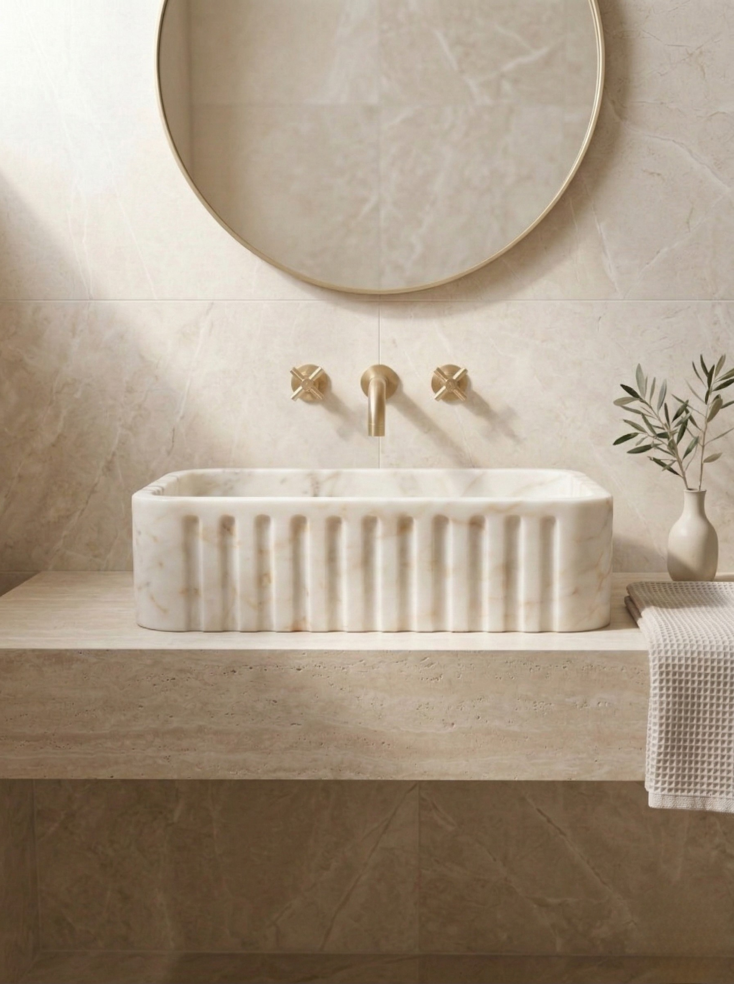 Calacatta Gold Marble Sink