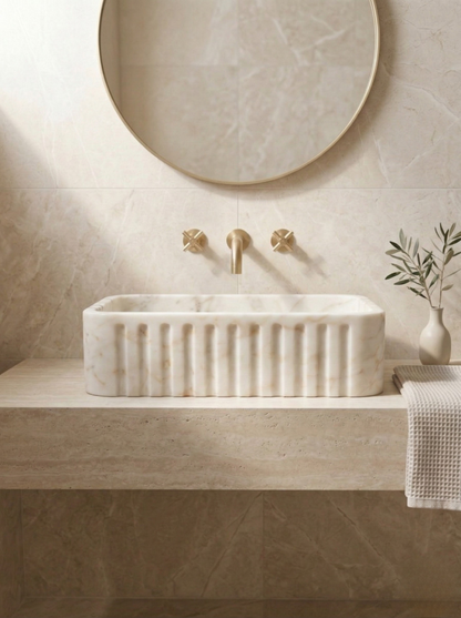 Calacatta Gold Marble Sink