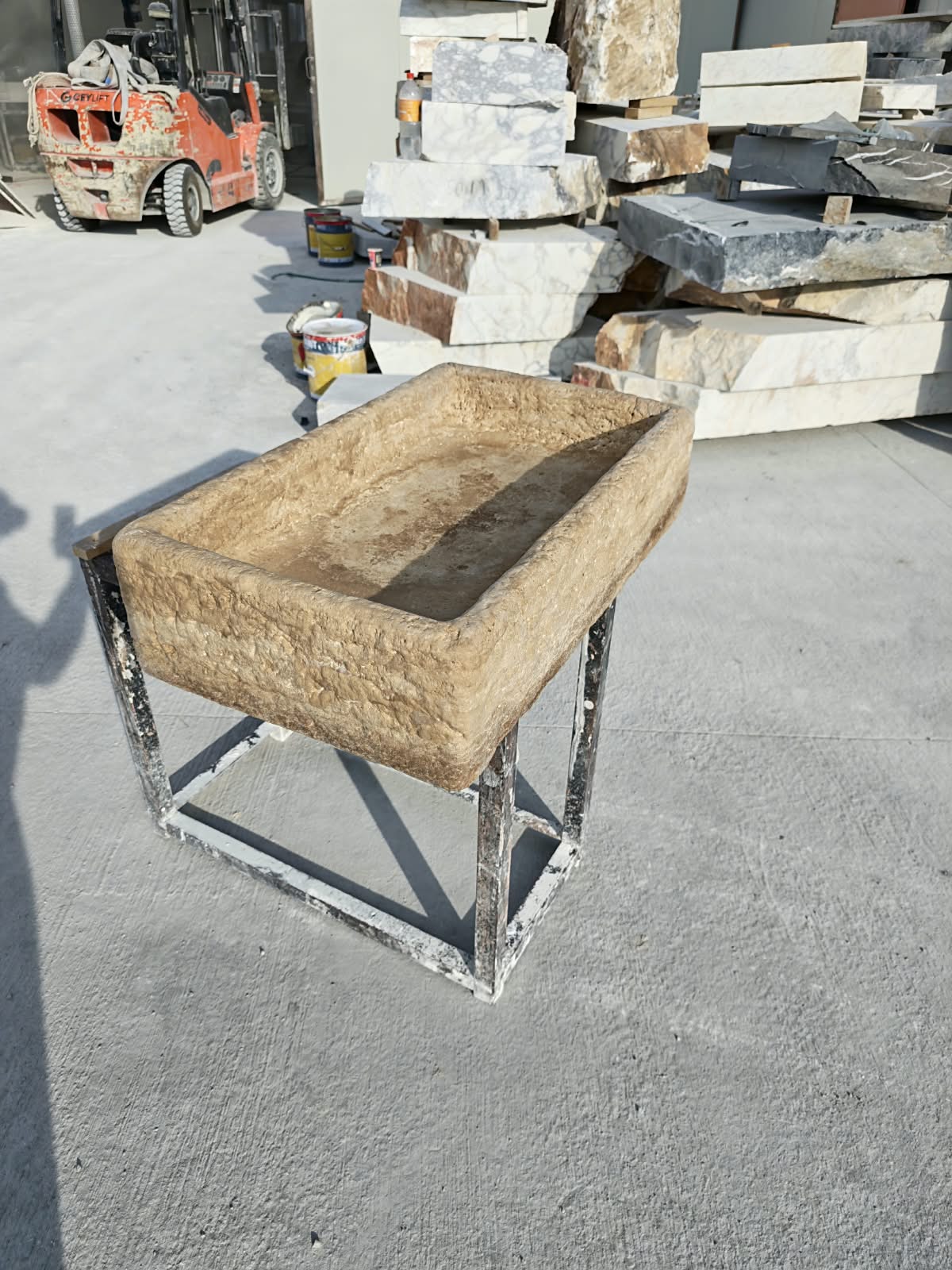 Organic Hand Carved Sink