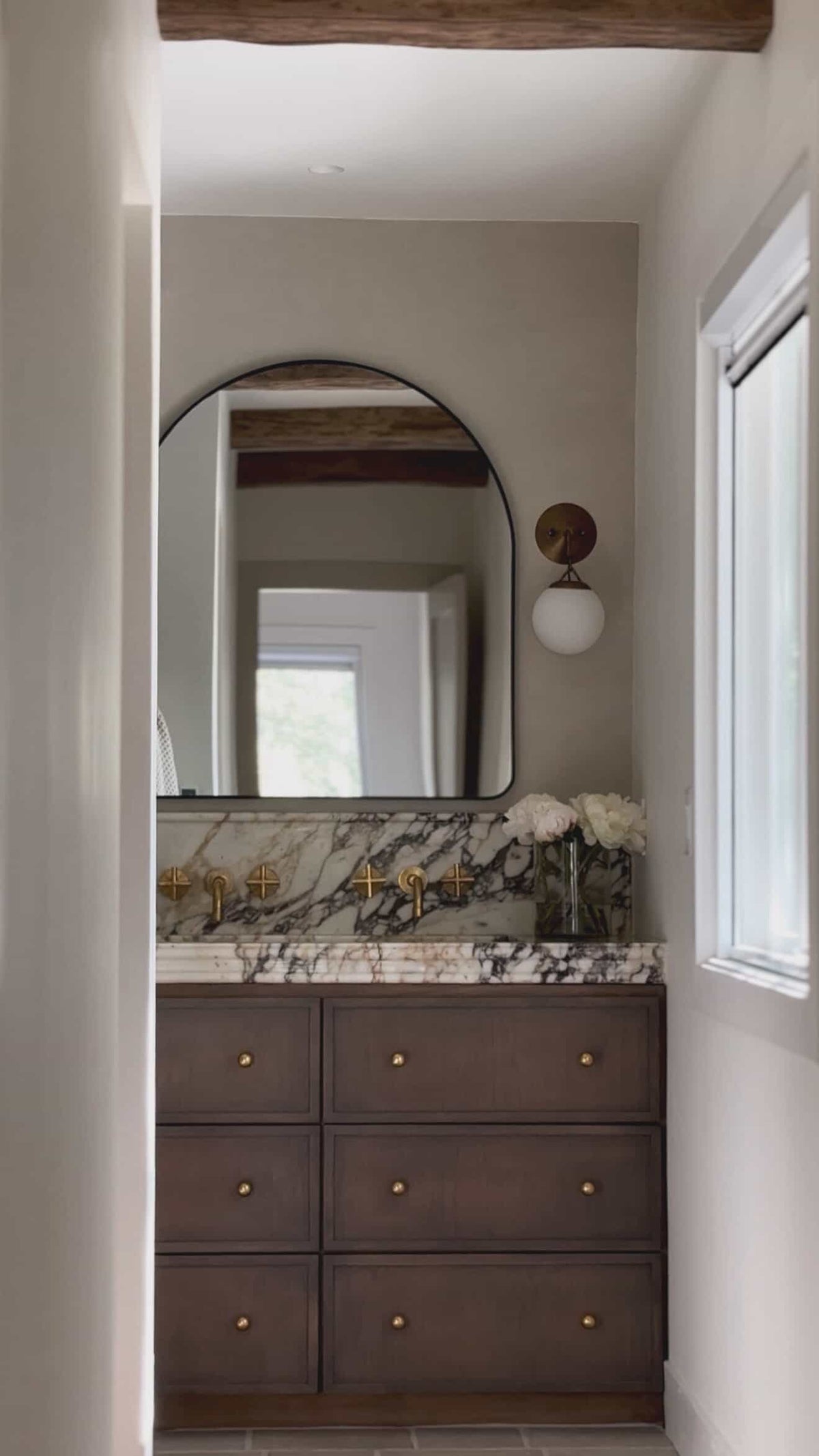 Calacatta Viola Marble Vanity Top Sink with Backsplash, Handmade Natural Stone Bathroom Sink, Custom Countertop Basin