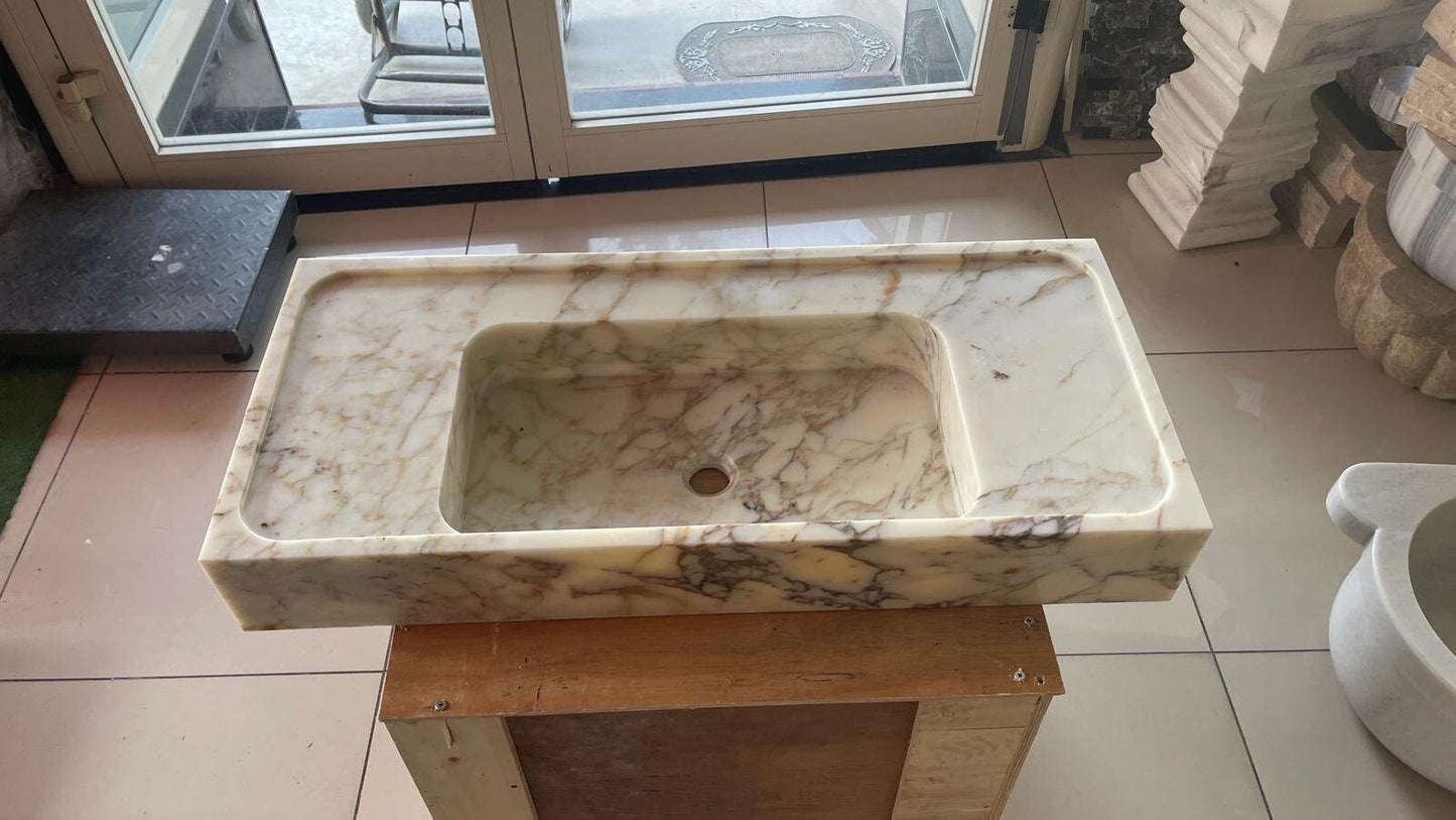 Calacatta Viola Marble Sink