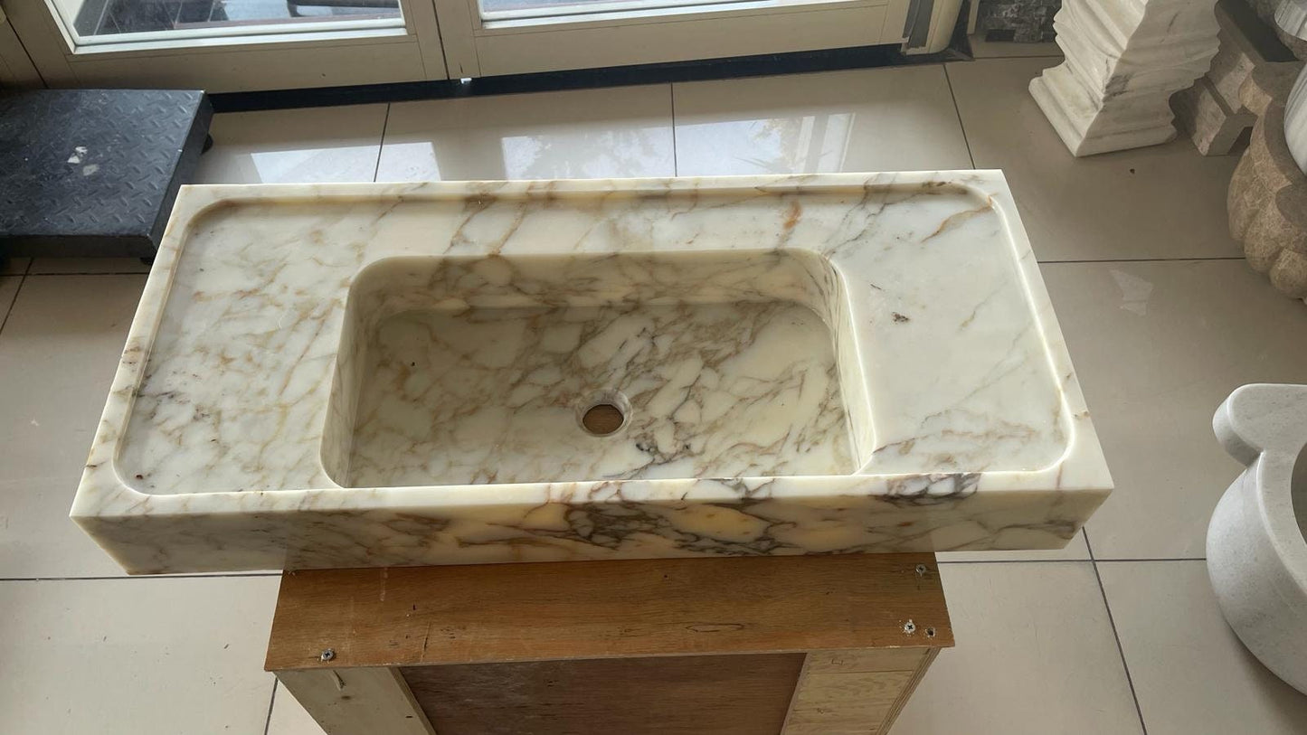 Calacatta Viola Marble Sink