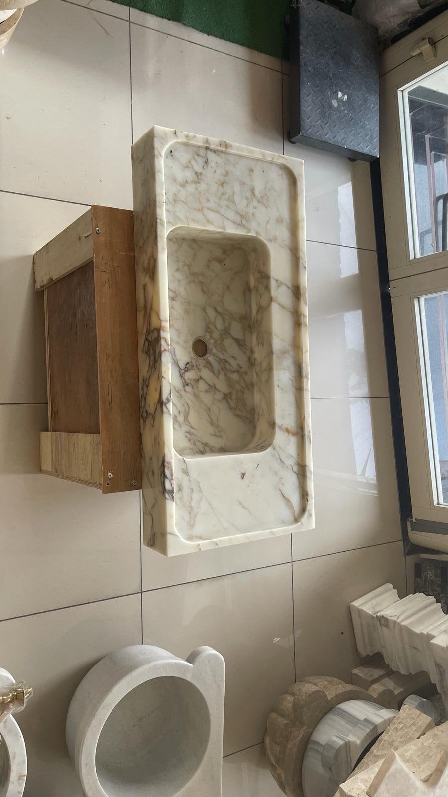 Calacatta Viola Marble Sink