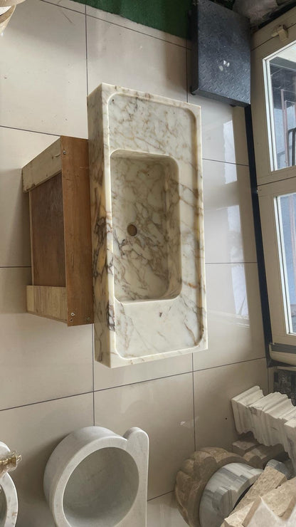 Calacatta Viola Marble Sink