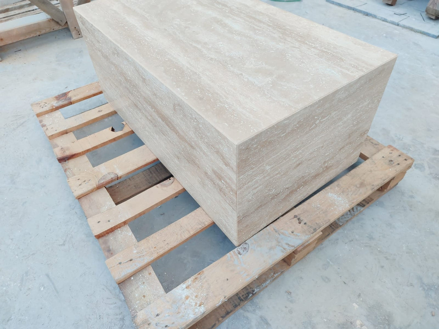 Travertine Rectangular Coffee Table