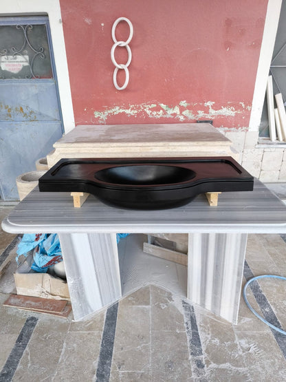Nero Marquina Marble Sink