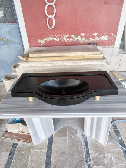 Nero Marquina Marble Sink