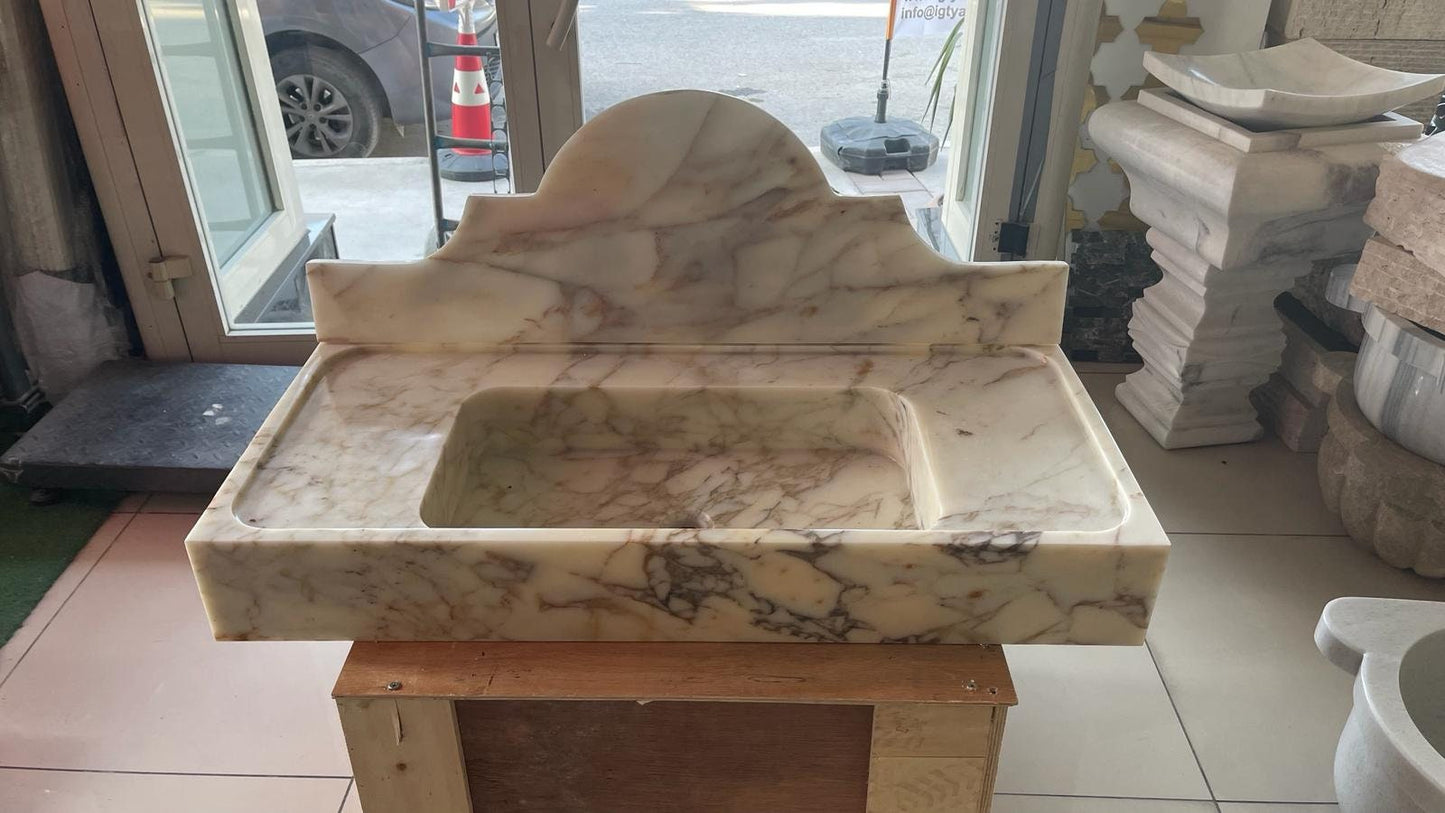 Calacatta Viola Marble Sink