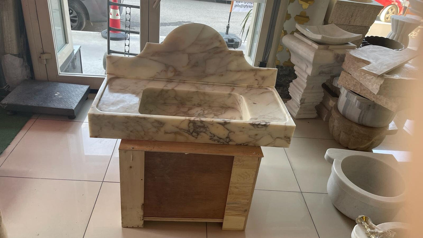 Calacatta Viola Marble Sink