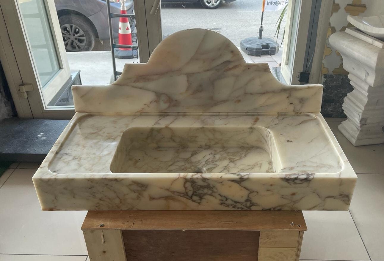 Calacatta Viola Marble Sink