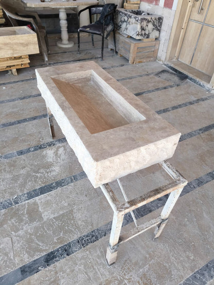 Travertine Rough Chiselled Sink