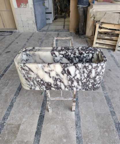 Calacatta Viola Marble Sink