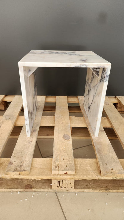Calacatta Viola Marble Side Table