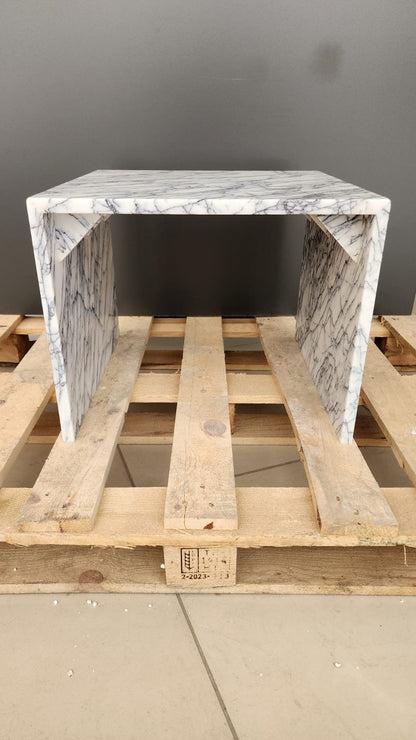 Calacatta Viola Marble Side Table