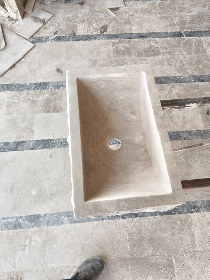 Travertine Rough Chiseled Sink