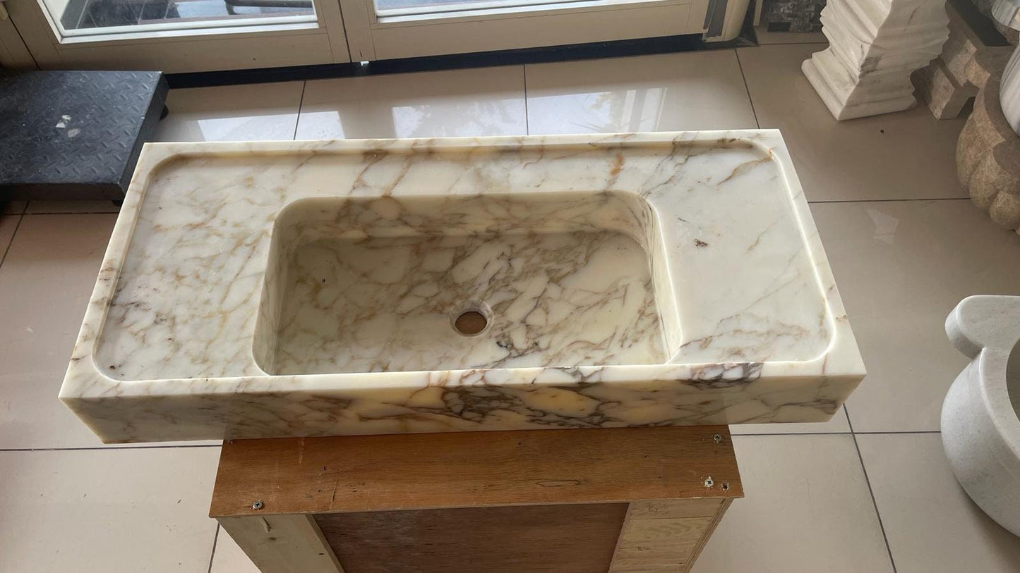 Calacatta Viola Marble Sink