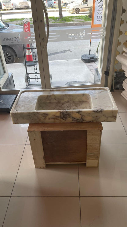 Calacatta Viola Marble Sink