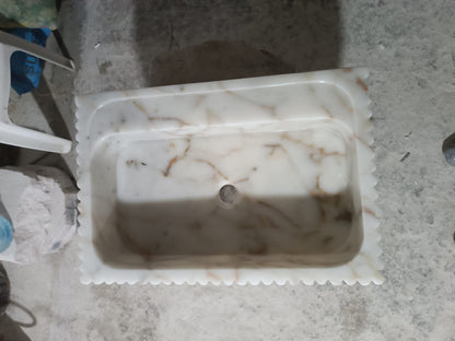 Calacatta Viola Marble Sink