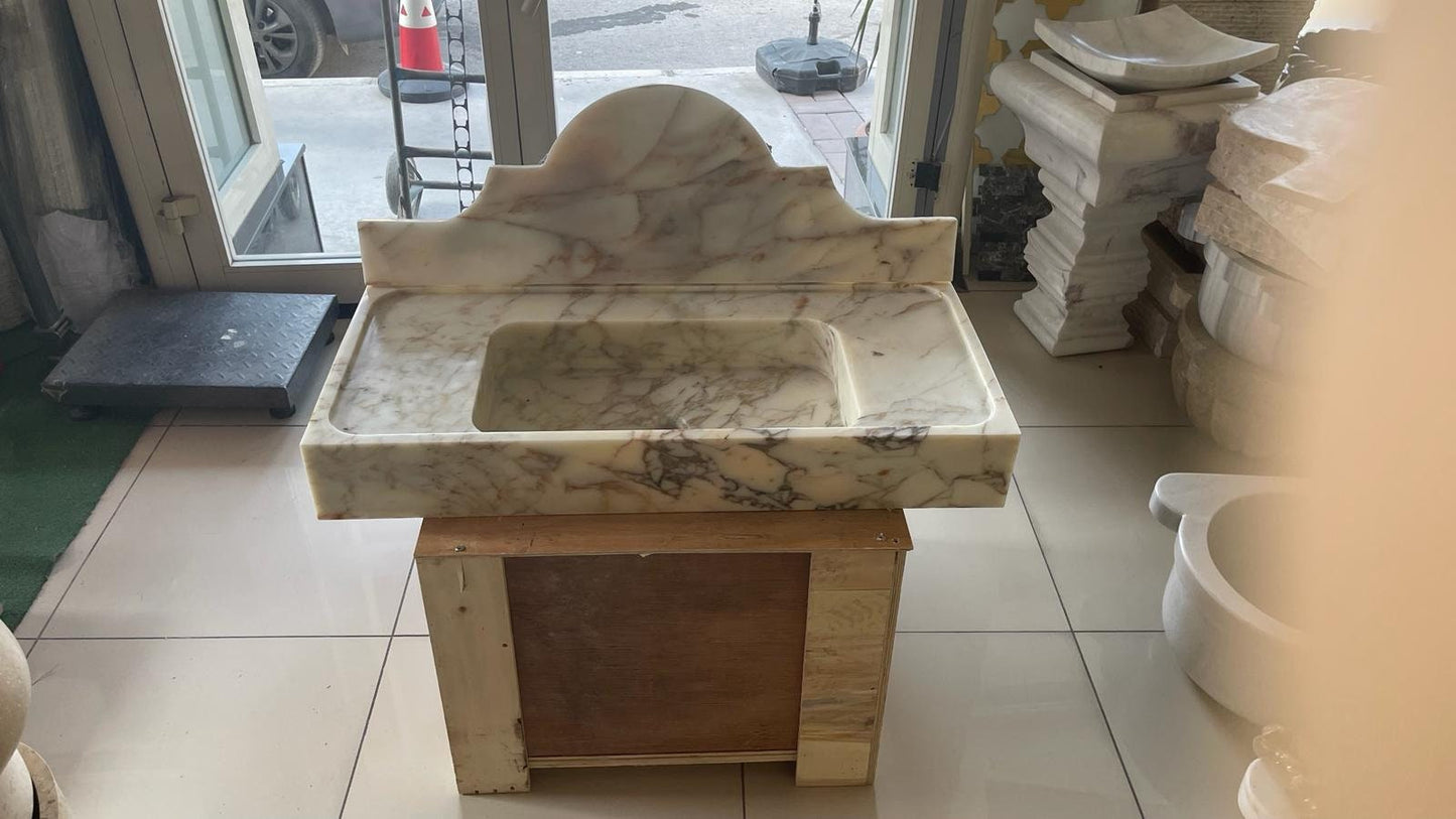 Calacatta Viola Marble Sink