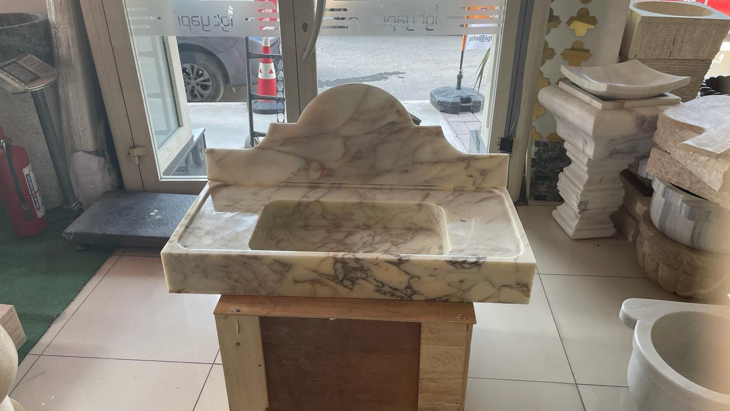 Calacatta Viola Marble Sink