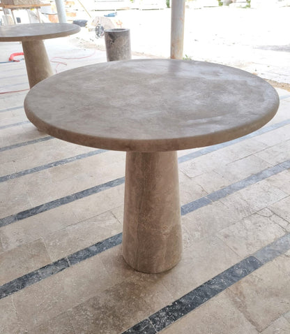 Travertine Plinth Table