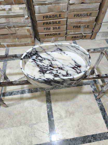 Calacatta Viola Marble Sink