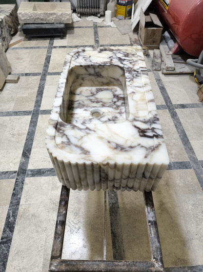 Calacatta Viola Marble Sink