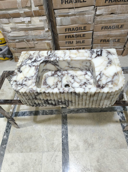 Calacatta Viola Marble Sink