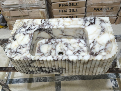 Calacatta Viola Marble Sink