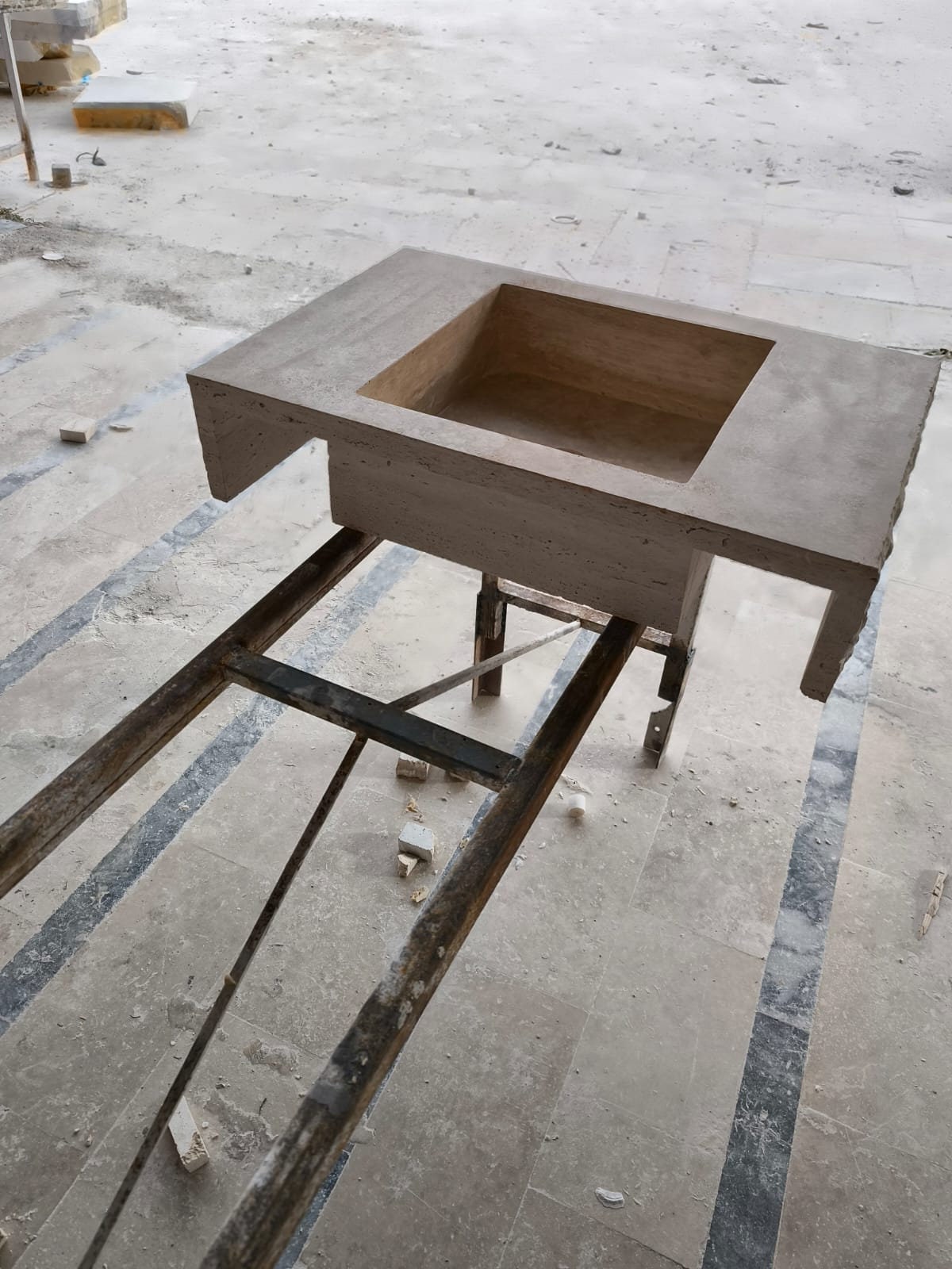 Travertine Rectangular Sink