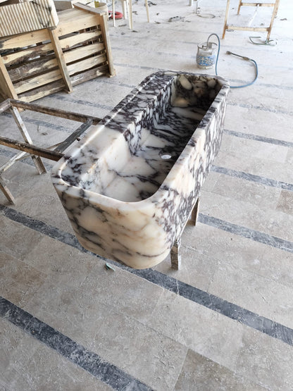 Calacatta Viola Marble Sink