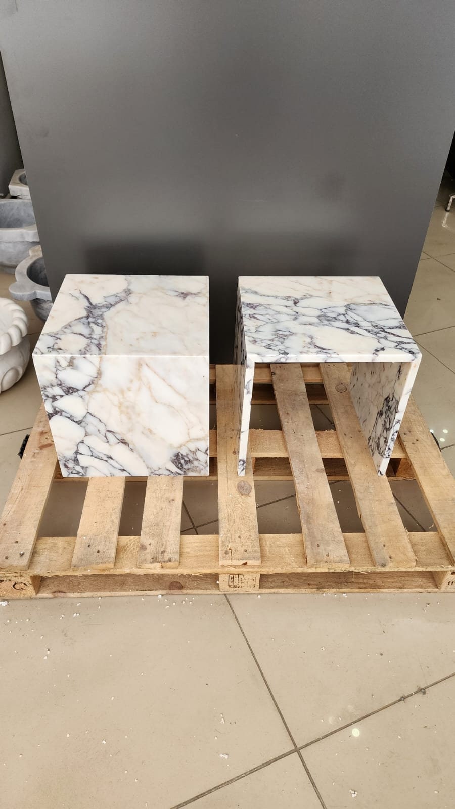 Calacatta Viola Marble Side Table
