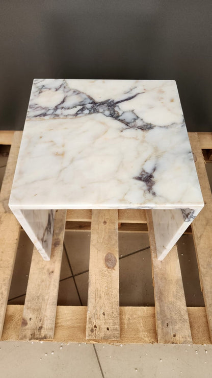 Calacatta Viola Marble Side Table