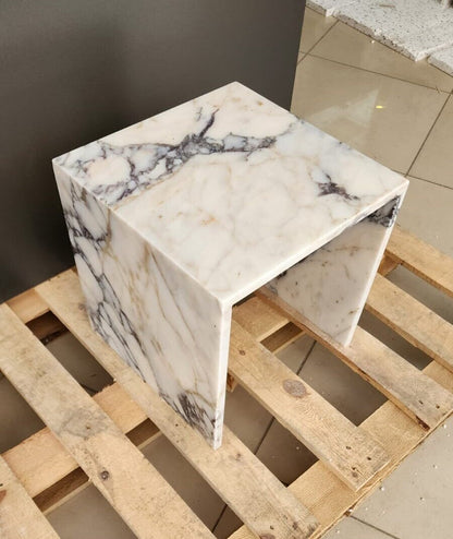 Calacatta Viola Marble Side Table