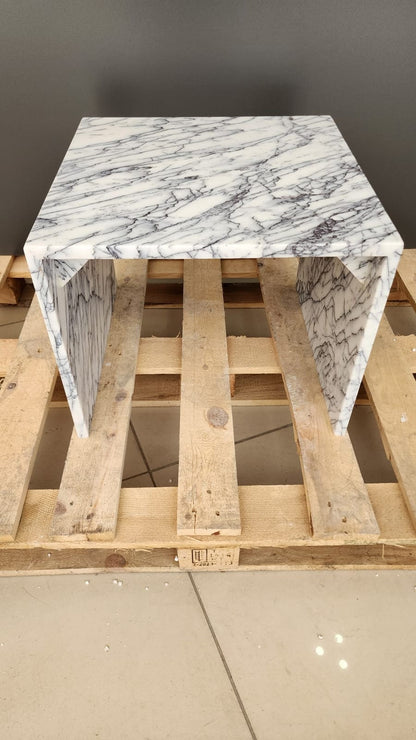 Calacatta Viola Marble Side Table
